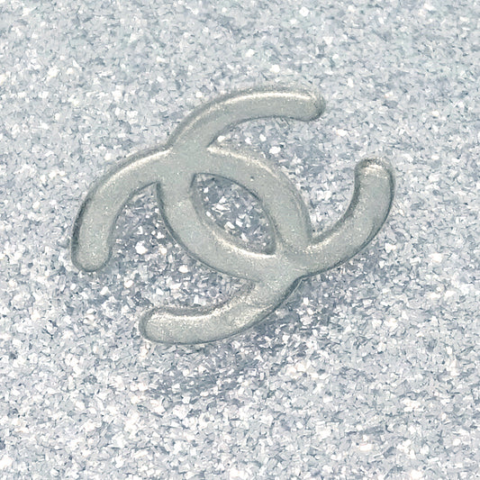 Chanel Hair Clip Hairpin Barrette Silver 00A