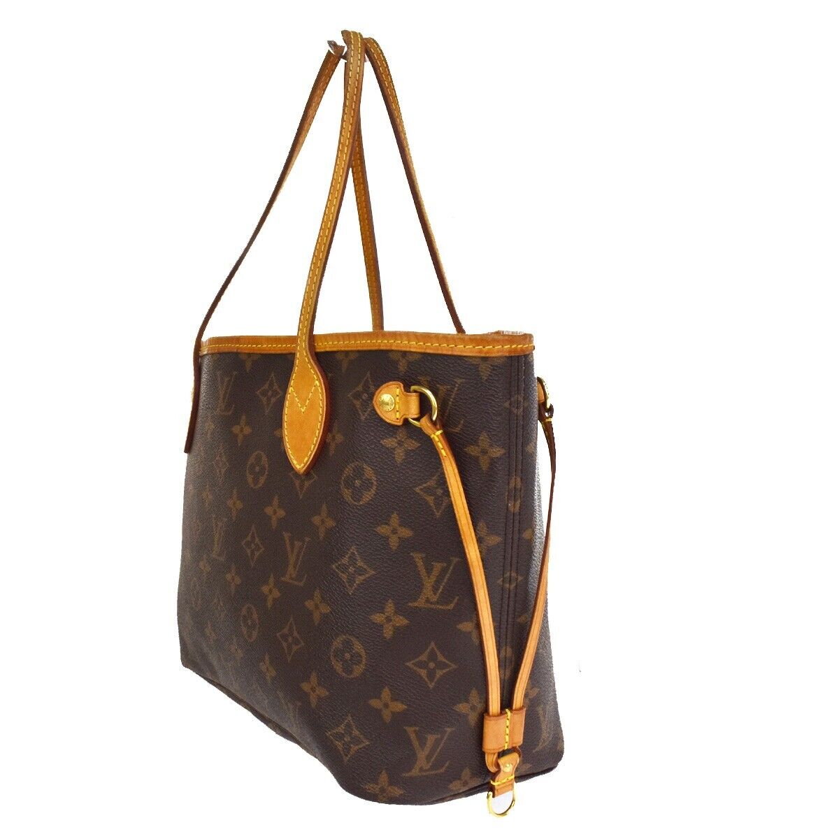 Louis Vuitton Neverfull Pm Canvas Shoulder Bag ()