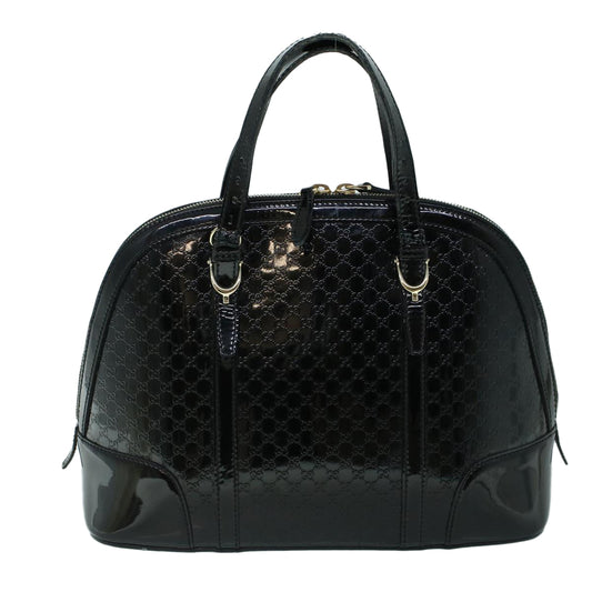 Luxury Gucci Micro GG Canvas Hand Bag Black 309617 ac2156