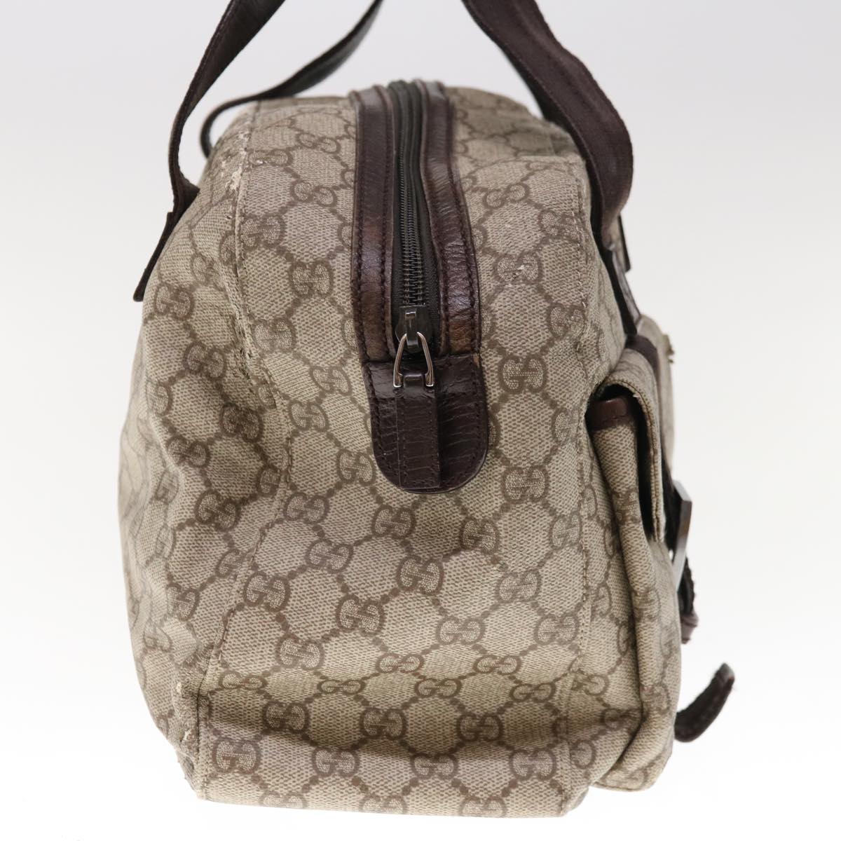 GUCCI GG Supreme Hand Bag PVC Leather Beige 140959 ac2606