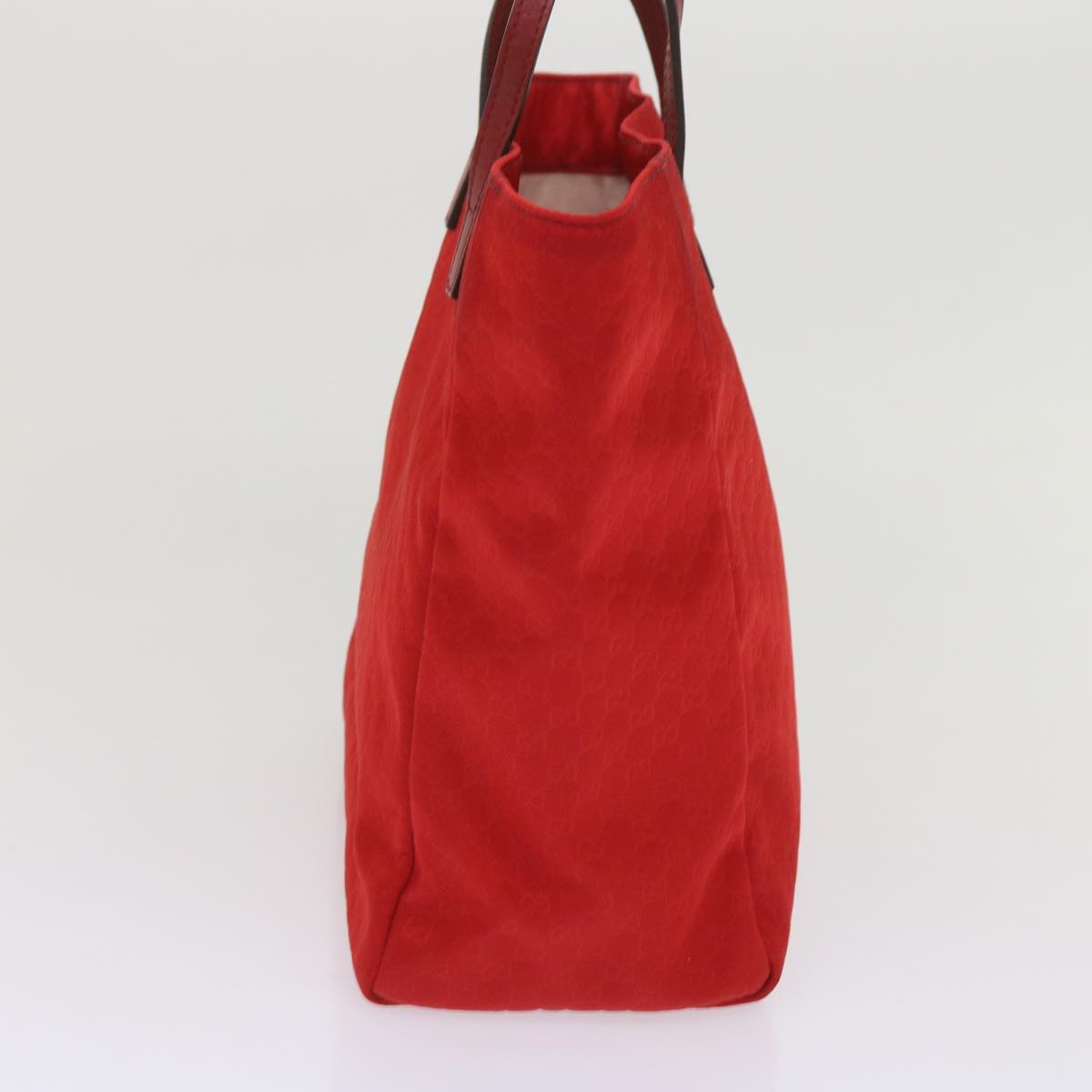 GUCCI Micro GG Canvas Tote Bag Nylon Red 284721 ac2686