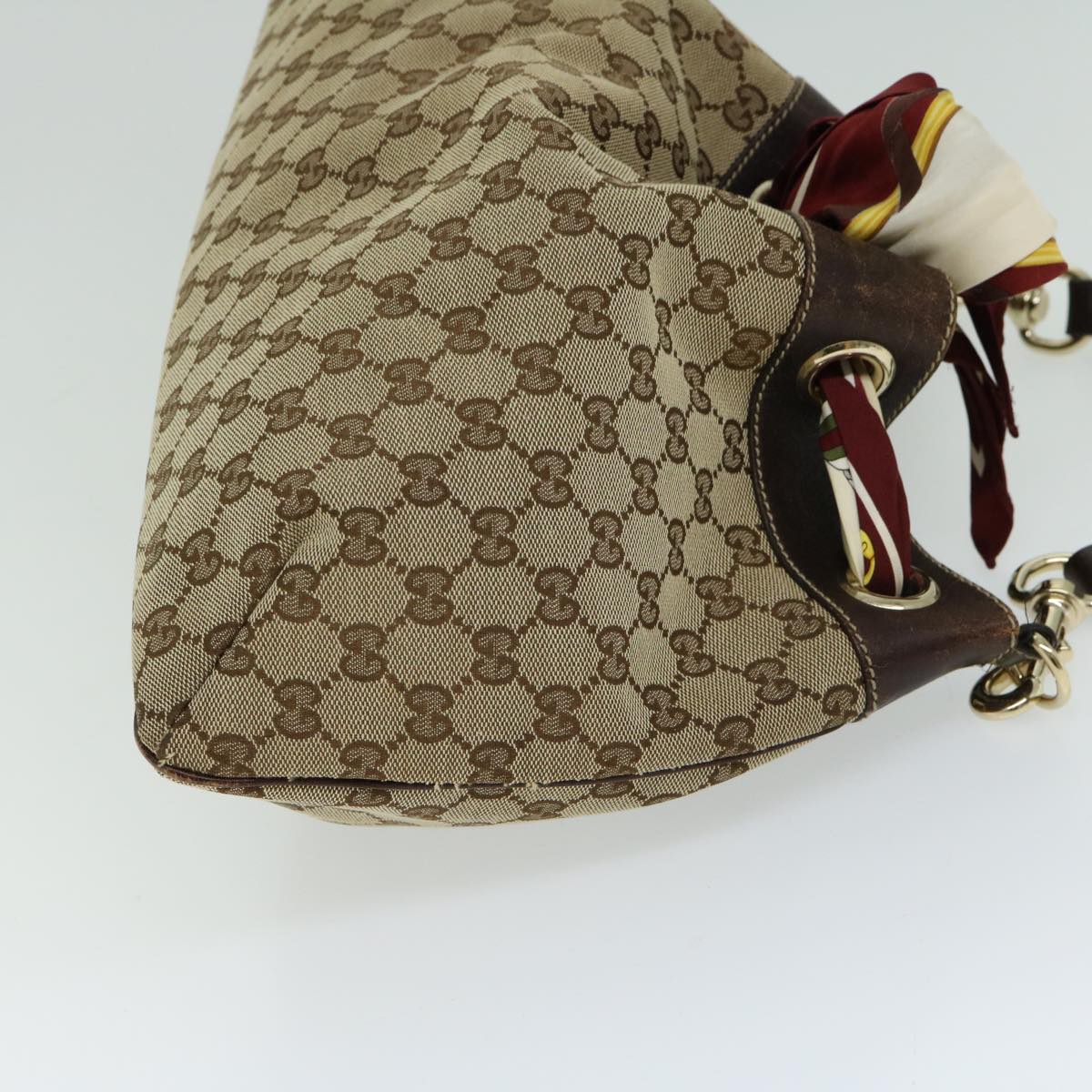 GUCCI GG Canvas Shoulder Bag Beige ac2691