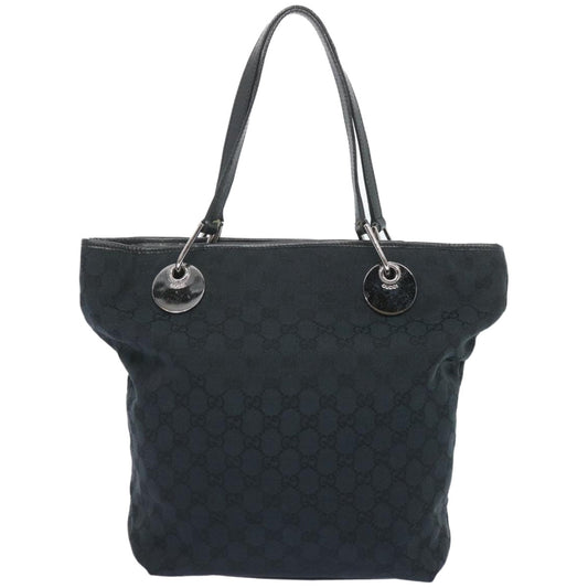 GUCCI GG Canvas Tote Bag Black 120836 ac2778