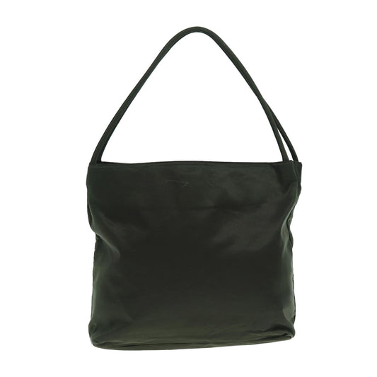 Luxury Prada Tote Bag Nylon Khaki Silver ac3198