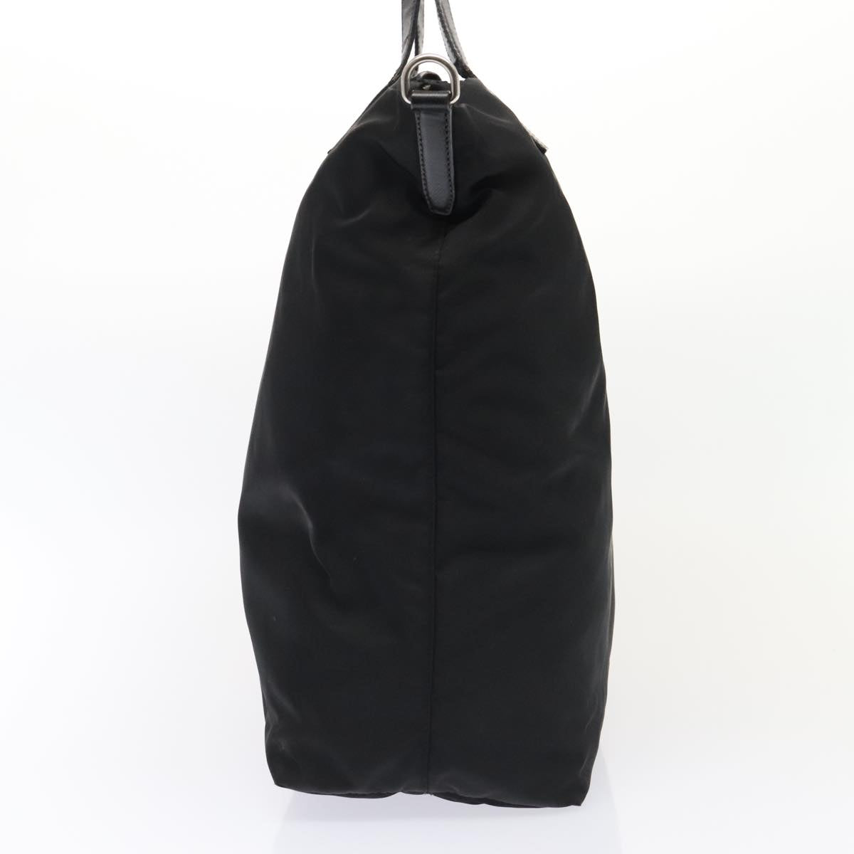 Luxury Prada Tote Bag Nylon 2way Black Silver ac3218