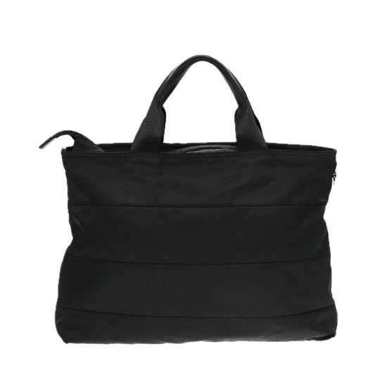 Luxury Prada Tote Bag Nylon 2way Black Silver ac3238
