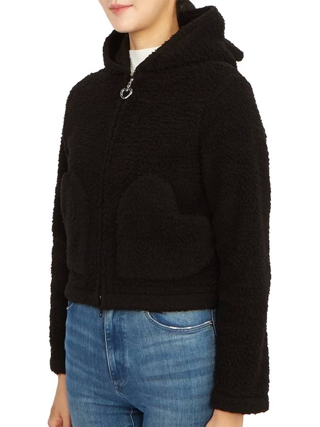 Luxury Balenciaga Softwear Heart Zip-up Hoodie Black