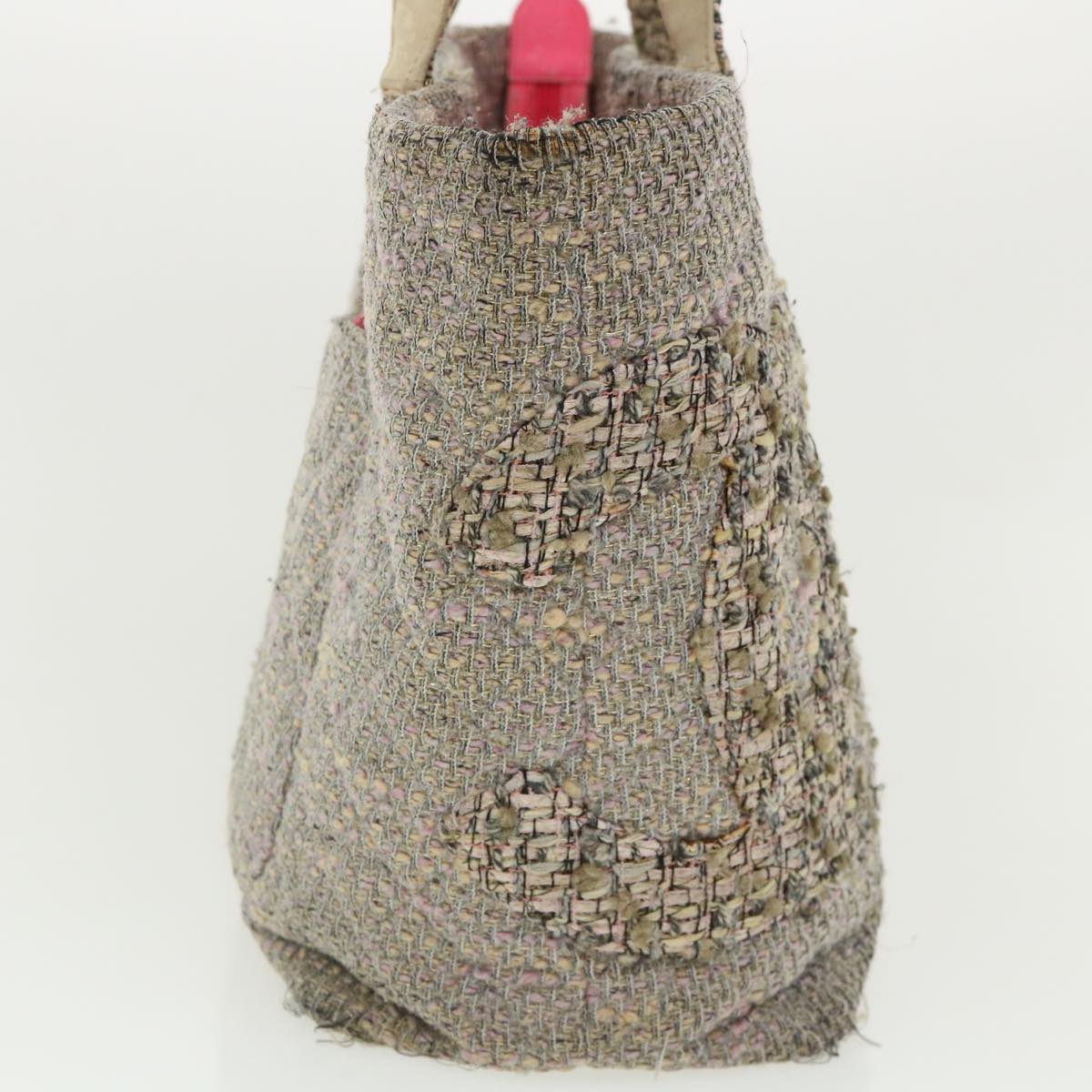 Luxury Chanel Cambon Line Tote Bag Pink Gray CC am3204