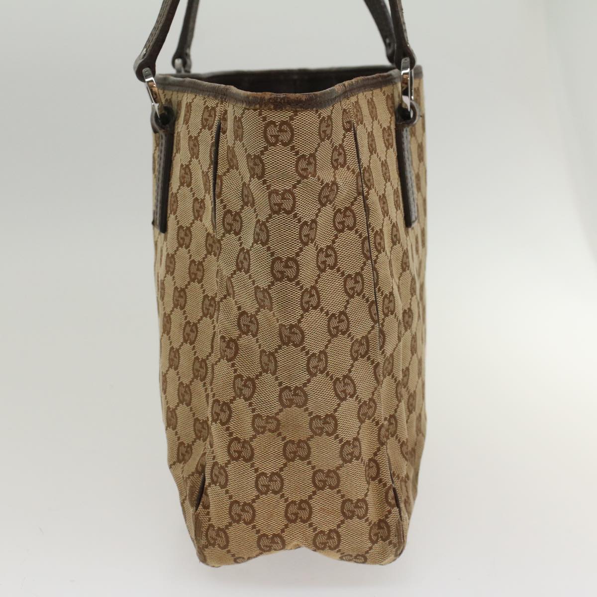 Luxury Gucci GG Canvas Tote Bag Beige 113017 am5049