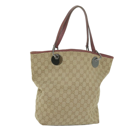 GUCCI GG Canvas Tote Bag Beige 120836 am5649