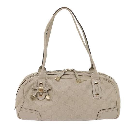 GUCCI GG Canvas Guccissima Pretty Shoulder Bag White 161720 am5672