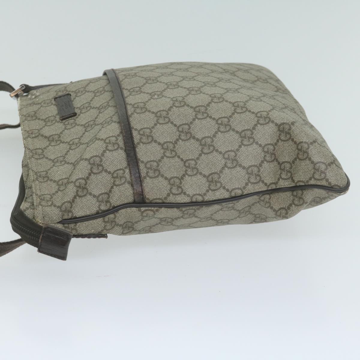 GUCCI GG Supreme Shoulder Bag PVC Beige 141626 am5746