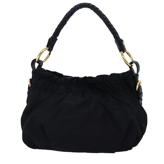 Luxury PradaRibbon Hand Bag Nylon Black am6168