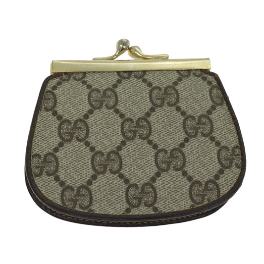 Luxury Gucci Trending 2025 GG Supreme Coin Purse PVC Beige 64 03 114 am6199