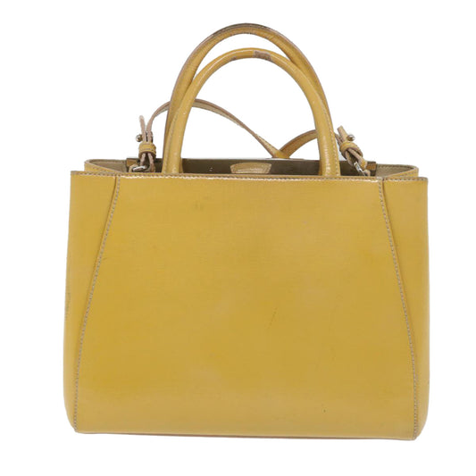 Luxury FendiHand Bag Patent leather 2way Yellowar10596B