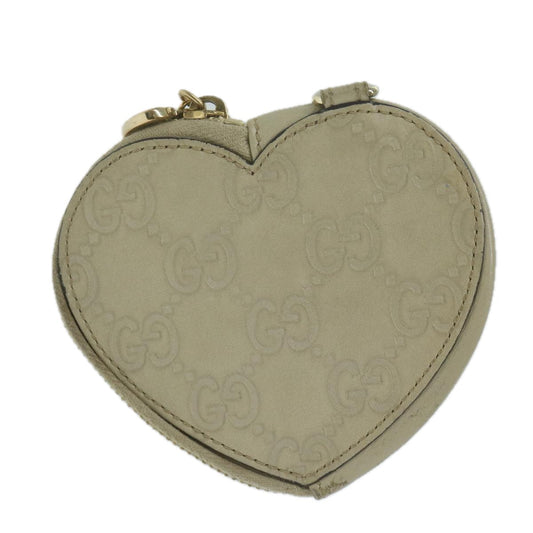 GUCCI GG Canvas Guccissima Coin Purse White 152615 ar11254