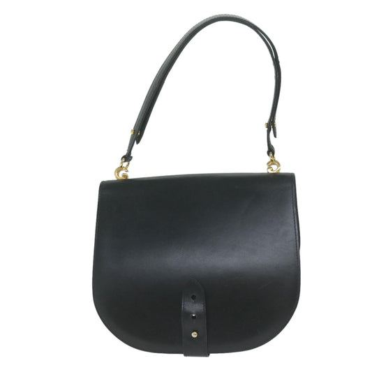 GUCCI Shoulder Bag Leather Black ar11318