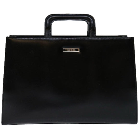 GUCCI Hand Bag Vinyl Black 002 1998 0453 ar11431