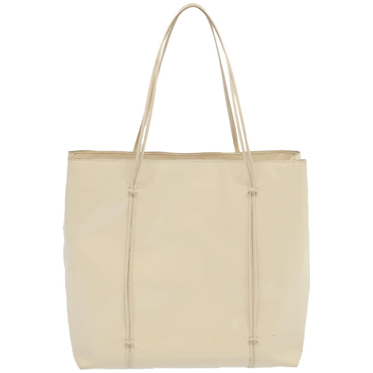 Luxury PradaHand Bag Patent leather Beige ar11454B