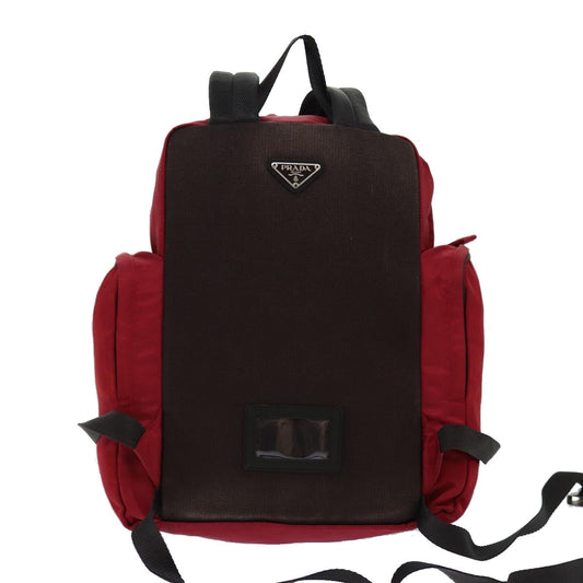 Luxury Prada Backpack Nylon Red ar12280