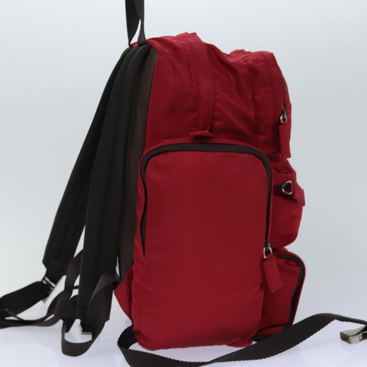 Luxury Prada Backpack Nylon Red ar12280