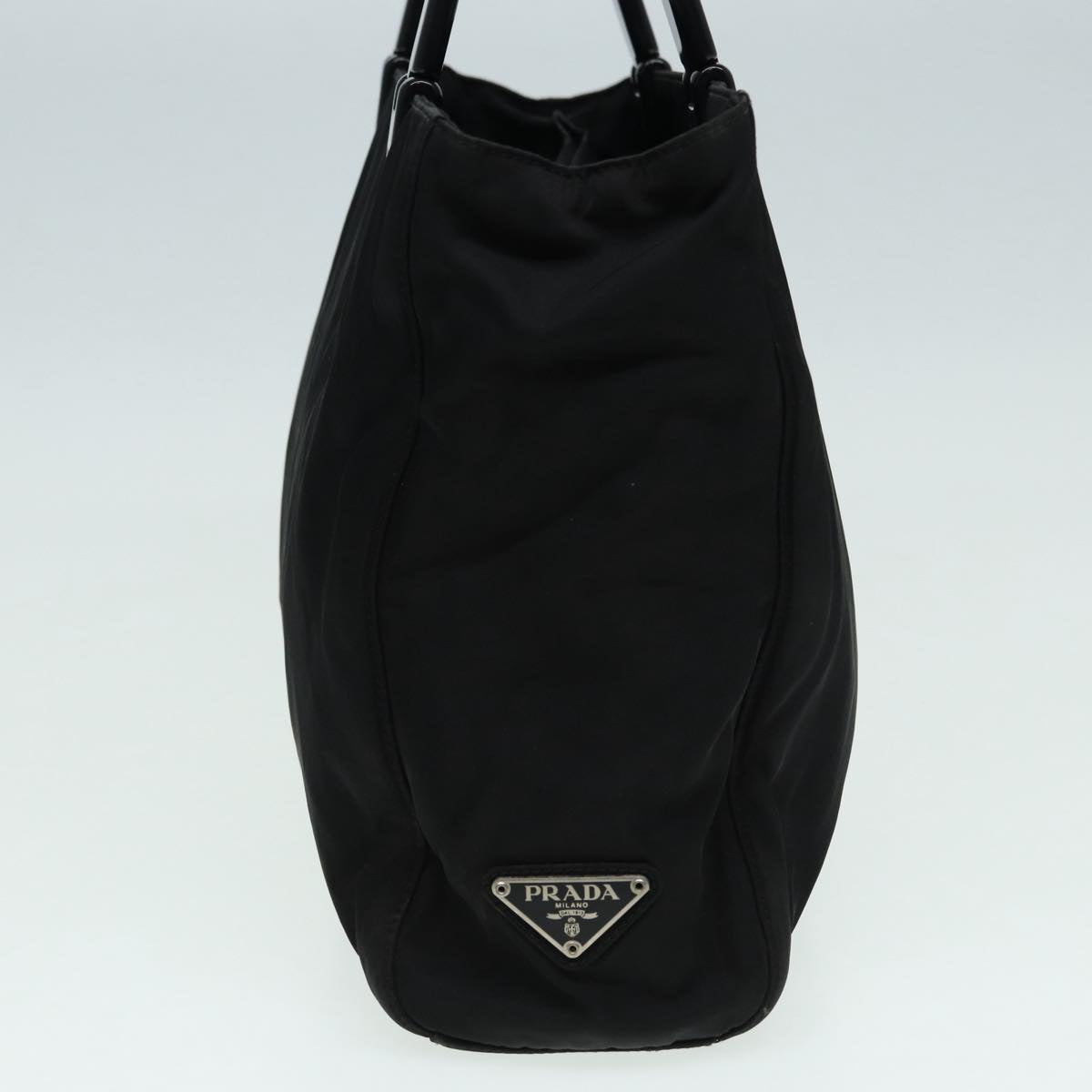 Luxury Prada Hand Bag Nylon Black Silver ar12363