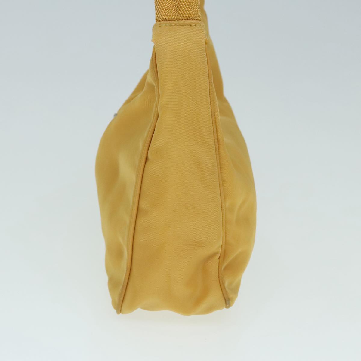 Luxury Prada Mini Hand Bag Nylon Yellow Silver ar12534