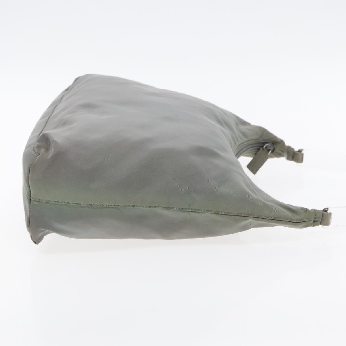 Luxury Prada Shoulder Bag Nylon Gray Silver ar12690