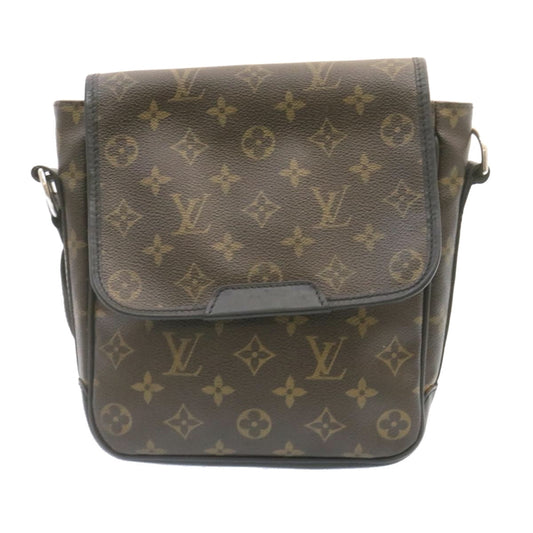LOUIS VUITTON Monogram Macassar Bass PM Shoulder Bag M56717 LV ar4578