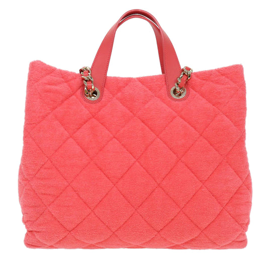Luxury Chanel Chain Hand Bag Pile 2way Pink CC ar9158A