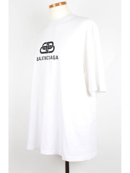Luxury Balenciaga BB logo short sleeve M