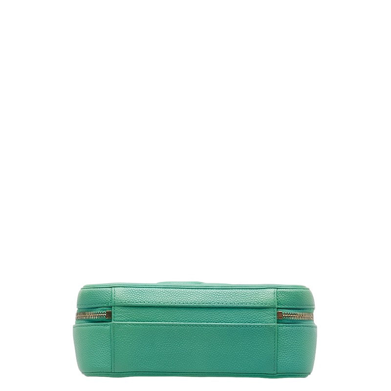 Chanel Matrases Coco Handbag Vanity Bag Shoulder Bag 2WAY Green Caviar S CHANEL