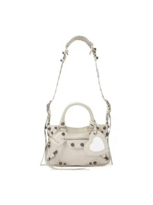 Luxury Balenciaga Neo Cagole Small Tote Bag Ivory