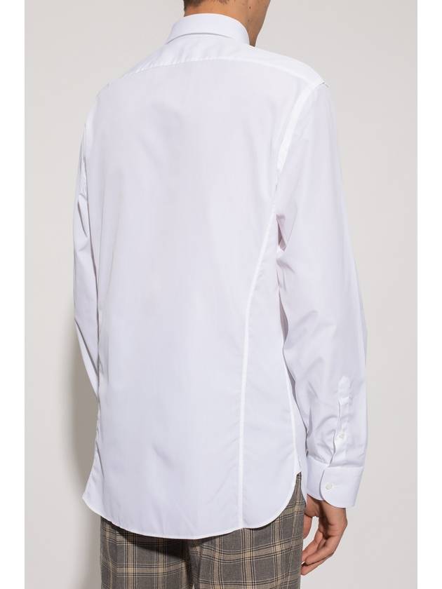Luxury Gucci Trending 2025 Double G Cotton Silk Long Sleeve Shirt White