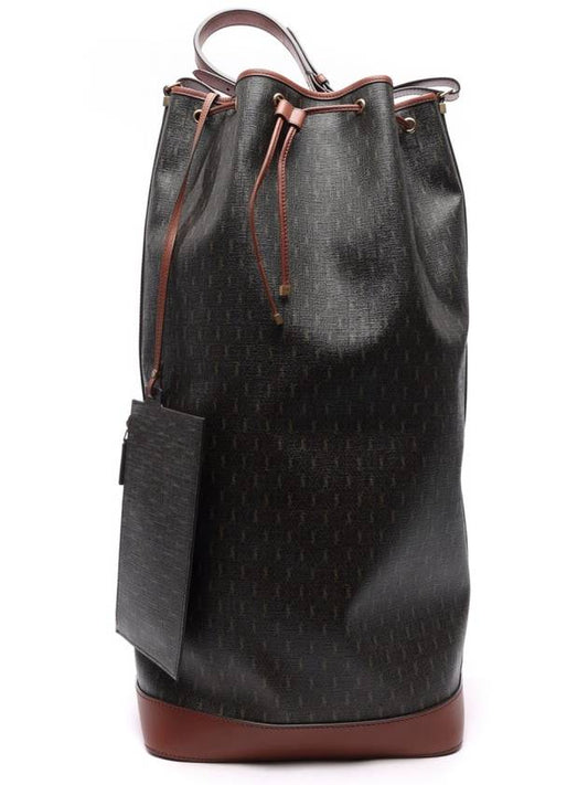Luxury Saint Laurent Monogram Drawstring Bucket Bag Brown