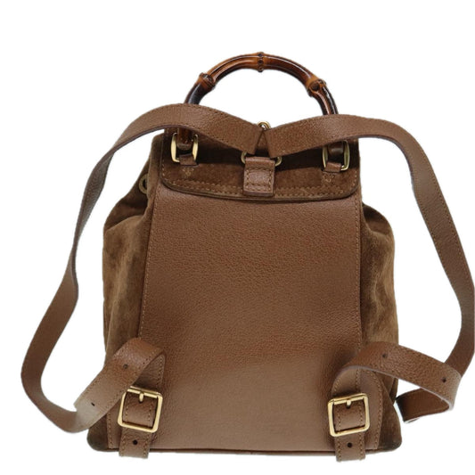 Luxury Gucci Trending 2025 Bamboo Suede Backpack Bag
