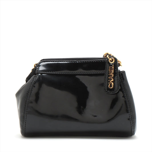 Chanel Coco Patent Leather Chain Shoulder Bag Black G 5th