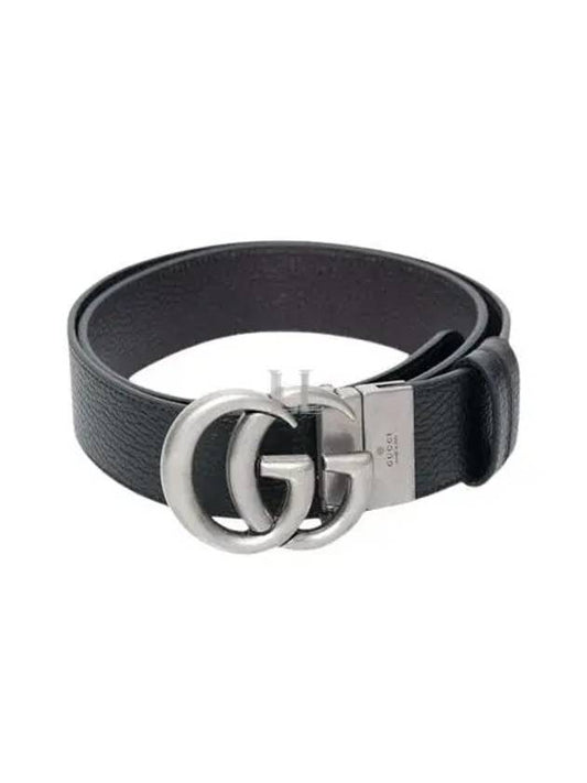 Luxury Gucci Trending 2025 GG Marmont Reversible Leather Belt Black Brown