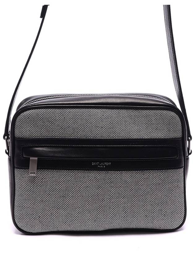 Luxury Saint Laurent Camp Camera Cross Bag Grey