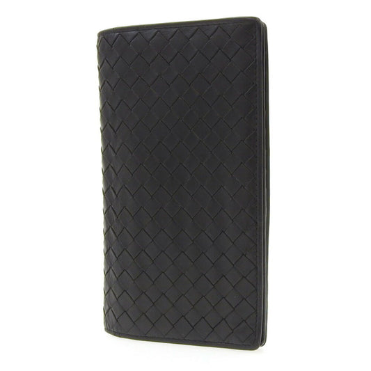 Luxury Bottega Veneta Intrecciato Leather Long Wallet (Bi-Fold) ()