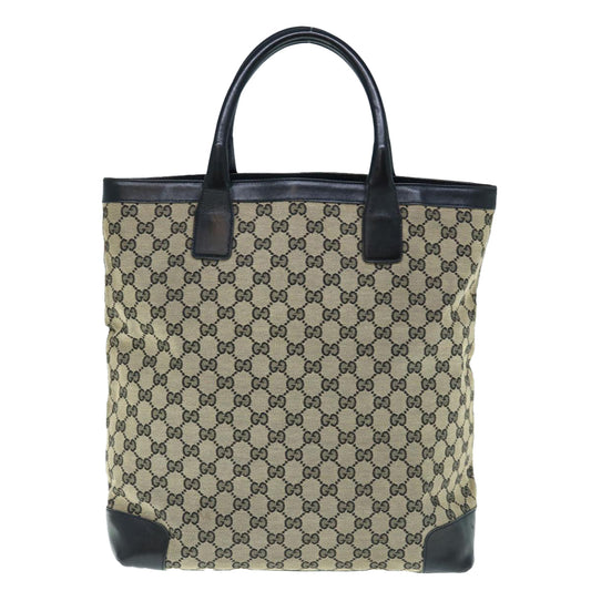 GUCCI GG Canvas Tote Bag Beige 001 1098 bs11449