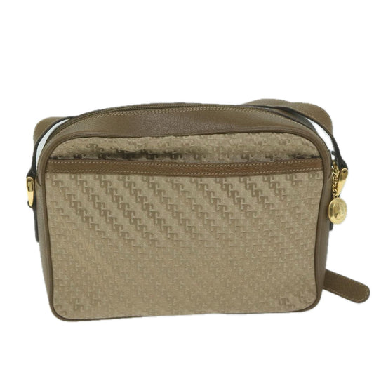 GUCCI Shoulder Bag Canvas Beige Brown bs11707