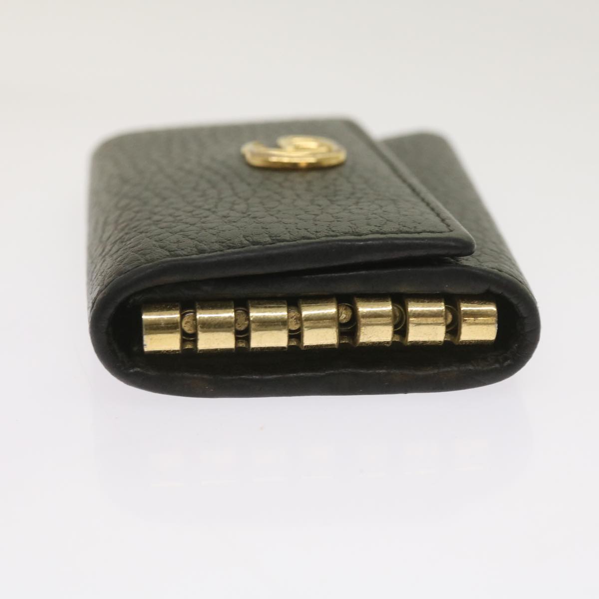 GUCCI GG Marmont Key Case Leather Black 456118 bs11937