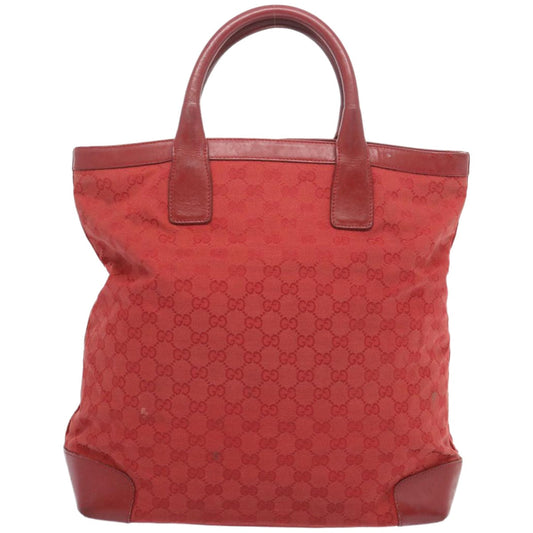 GUCCI GG Canvas Hand Bag Red 002 1093 bs12270