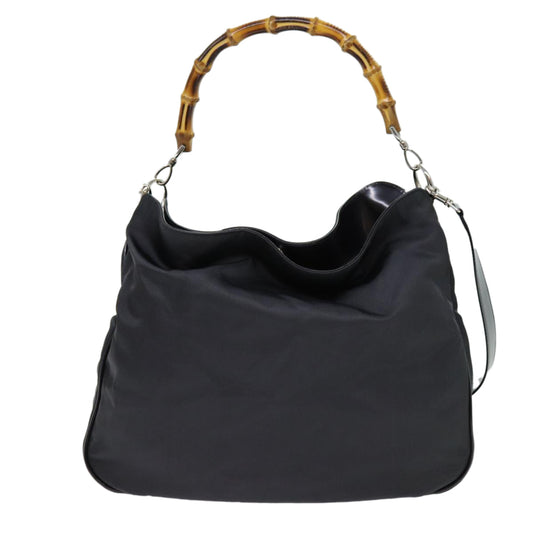 Luxury Gucci Trending 2025 Bamboo Hand Bag Nylon 2way Gray 001 3754 1577 bs13322