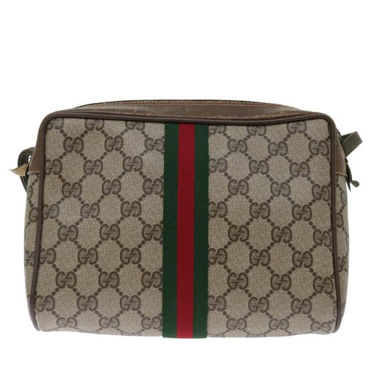 Luxury Gucci Trending 2025 GG Supreme Web Sherry Line Clutch Bag PVC Beige 89 01 012 bs13437