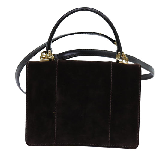Luxury Gucci Trending 2025 Hand Bag Suede 2way Brown bs13661