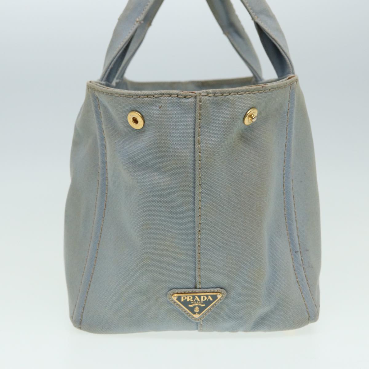 Luxury Prada Canapa MM Hand Bag Canvas Blue bs16229