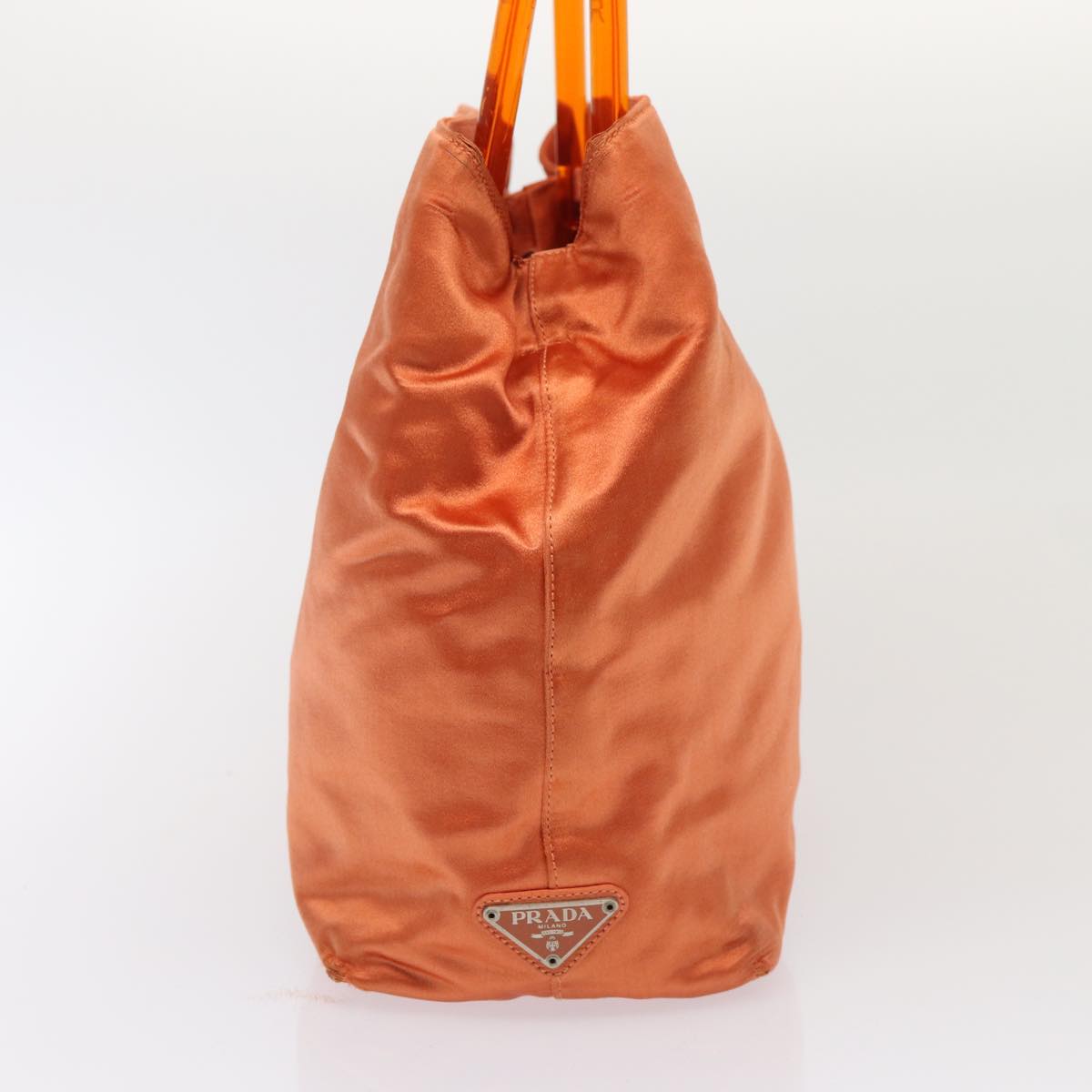 Luxury Prada Hand Bag Satin Orange bs16432