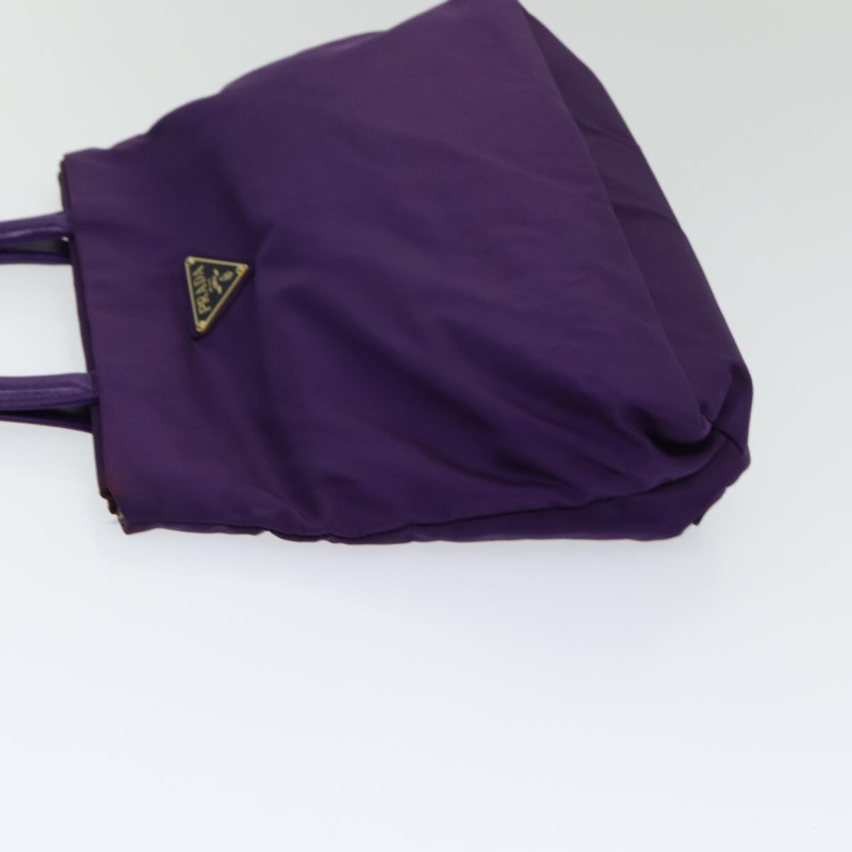 Luxury Prada Hand Bag Nylon Purple Silver bs16543